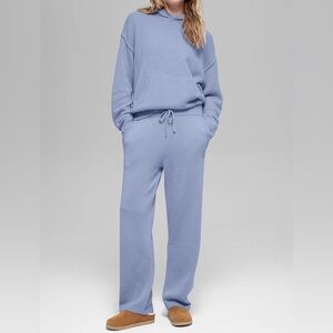 Alo Wool Cashmere Matching Set Women’s Small Winter Frost